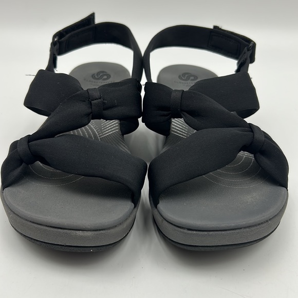 CLARKS CLOUDSTEPPERS ARLA PRIMROSE BLACK SLINGBACK SANDALS WOMEN SIZE 8 AND 12 - Picture 2 of 13